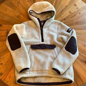 North Face 3/4 zip fleece hoodie, size S